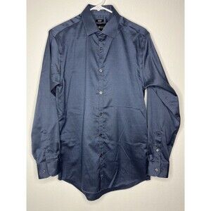 KENNETH COLE AWEARNESS LONG SLEEVE BUTTON UP SLIM FIT SHIRT MENS SIZE 15 32/33